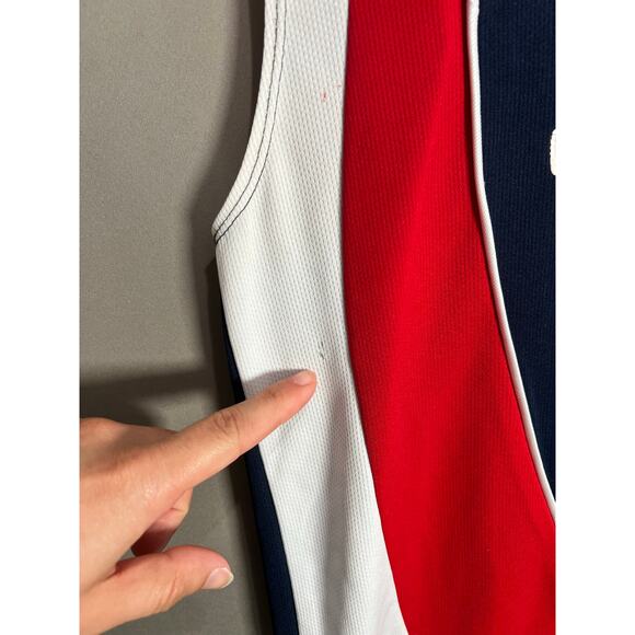 Team Sport USA Jersey Sz M Blue Red White Teamwork Apparel Sports Basketball - Picture 10 of 11